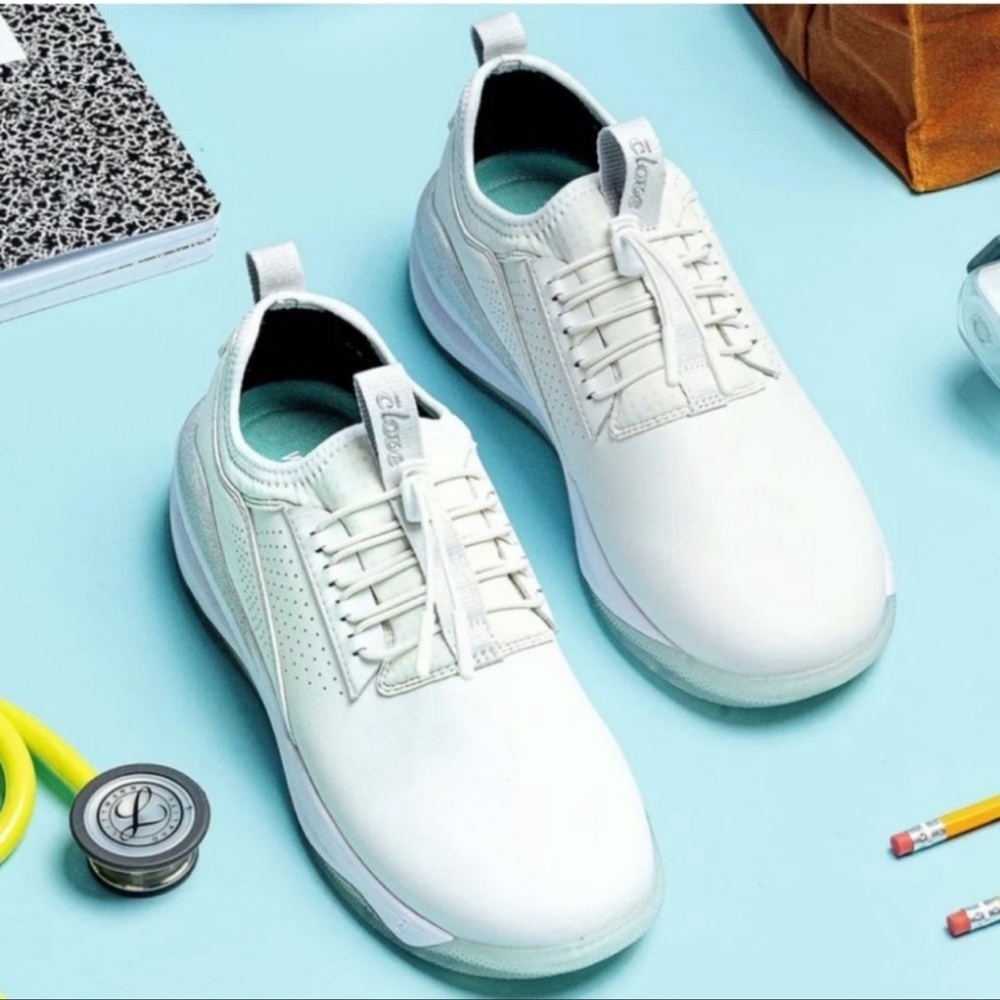 CLOVE NURSE brand New SHOES SIZE women 10 White men 8.5 unisex - Picture 1 of 16